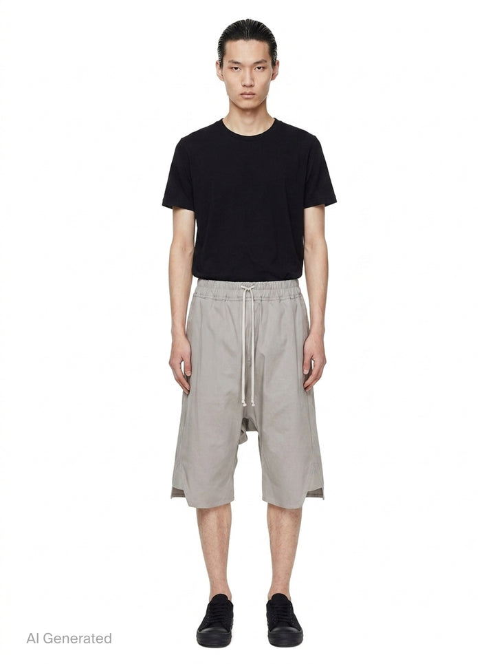 Basket Swingers Heavy Poplin Shorts | Rick Owens | Club21 - front