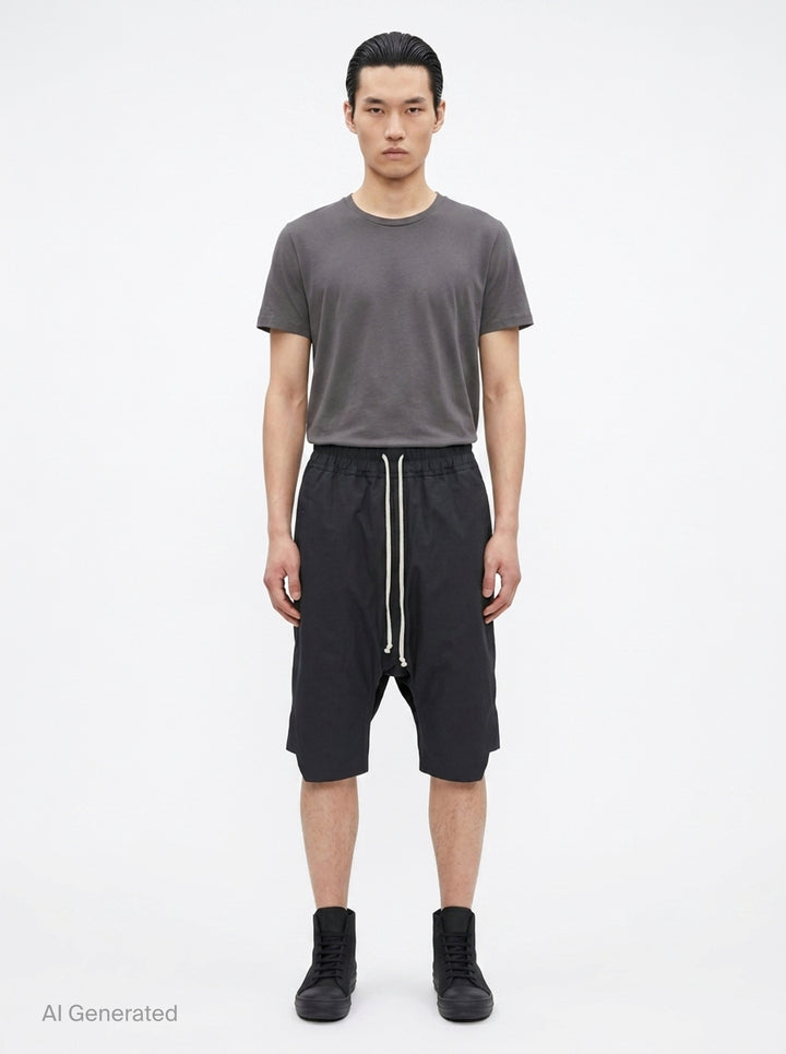 Basket Swingers Heavy Poplin Shorts | Rick Owens | Club21 - front