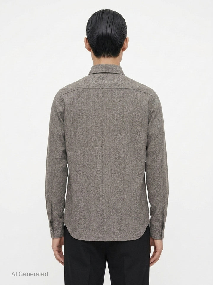 Bishu Wool Long Sleeve Outershirt | Rick Owens | Club21 - back