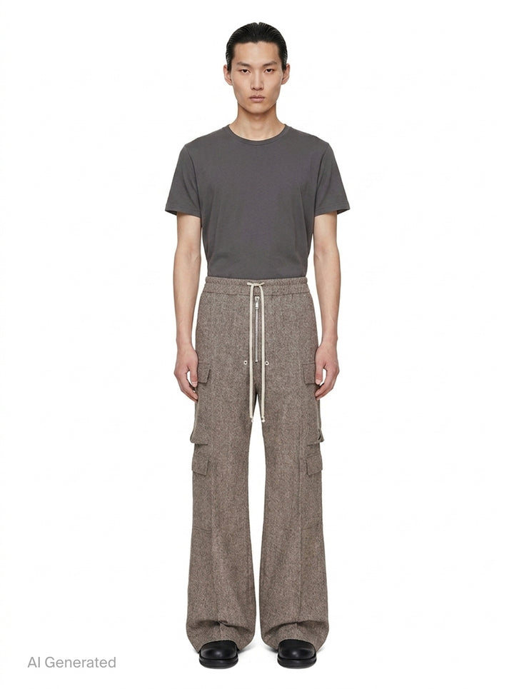 Cargobelas Twisted Wool Pants | Rick Owens | Club21 - front