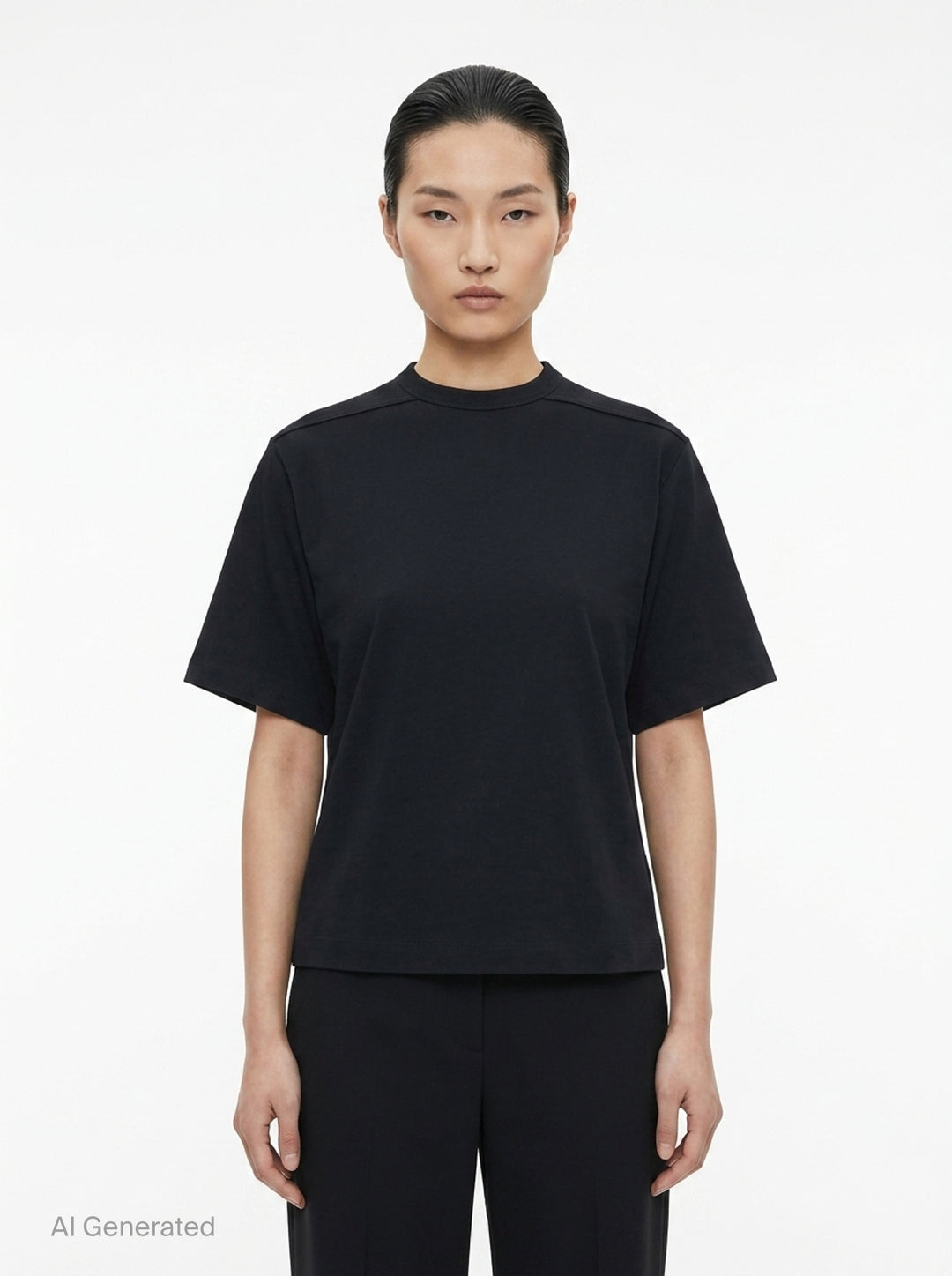 Cropped Brad Classic Cotton Tee | Rick Owens | Club21 - front