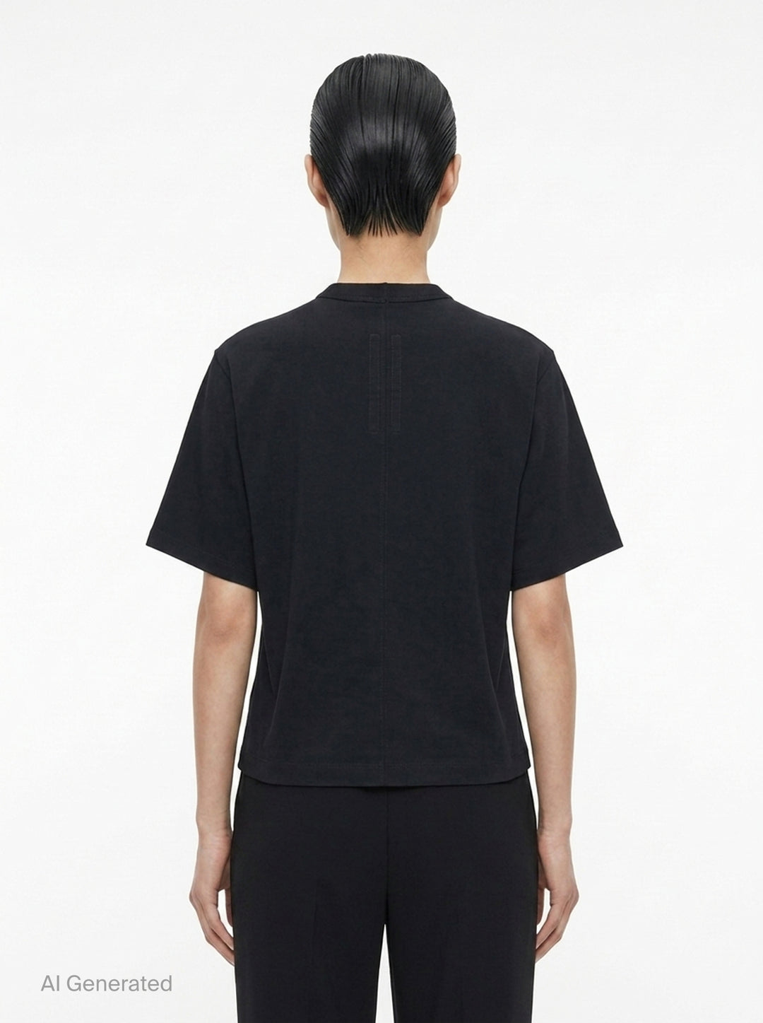 Cropped Brad Classic Cotton Tee | Rick Owens | Club21 - back