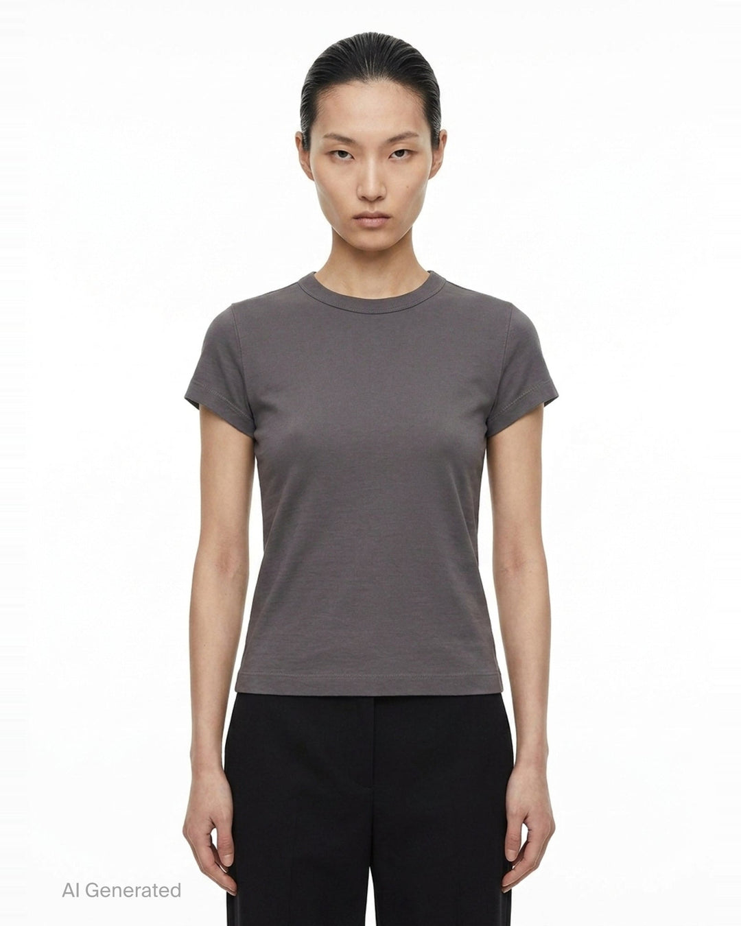 Cropped Level Classic Cotton Tee | Rick Owens | Club21 - front