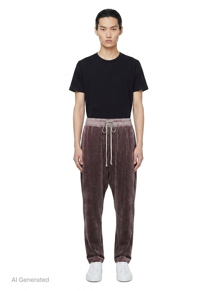 Drawstring Astaires Cropped Pants | Rick Owens | Club21 - front