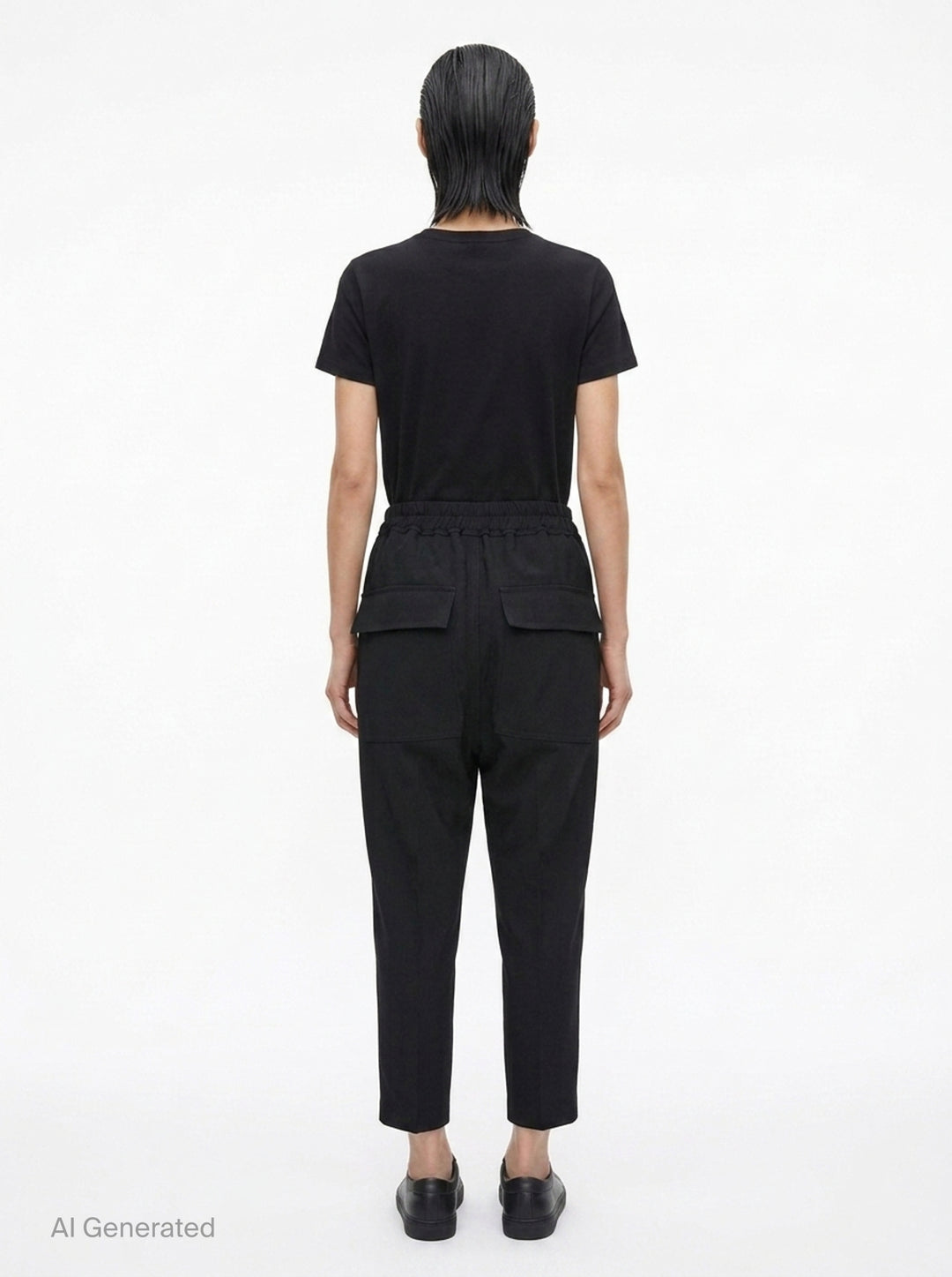 Drawstring Astaires Cropped Pants | Rick Owens | Club21 - back