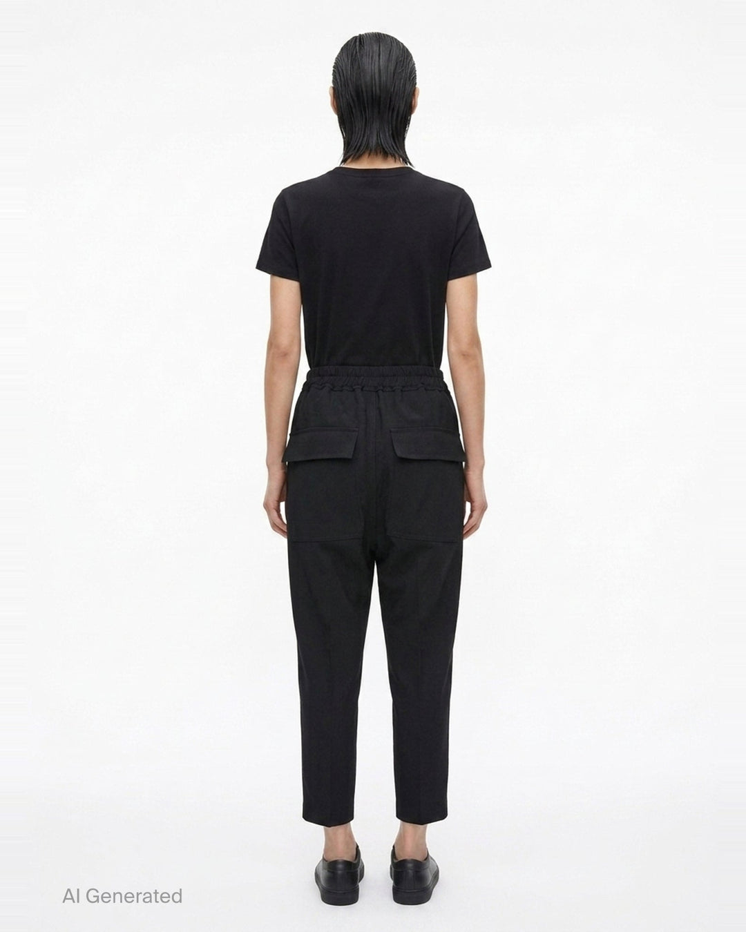 Drawstring Astaires Cropped Pants | Rick Owens | Club21 - back