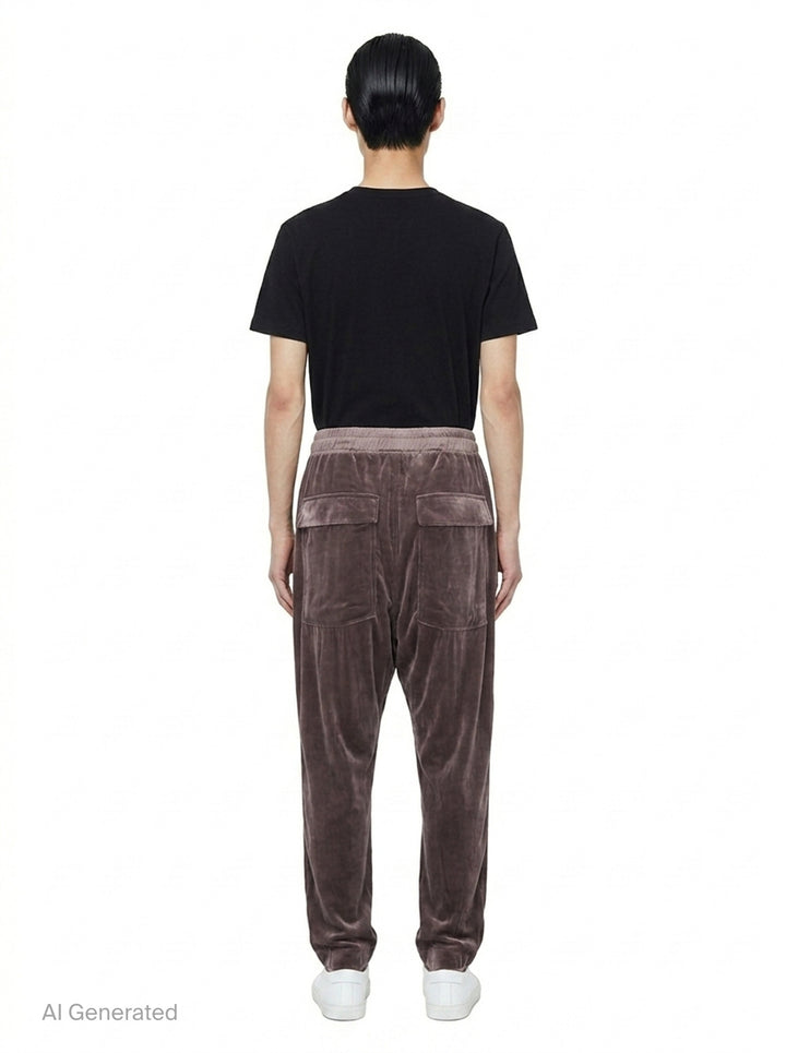 Drawstring Astaires Cropped Pants | Rick Owens | Club21 - back