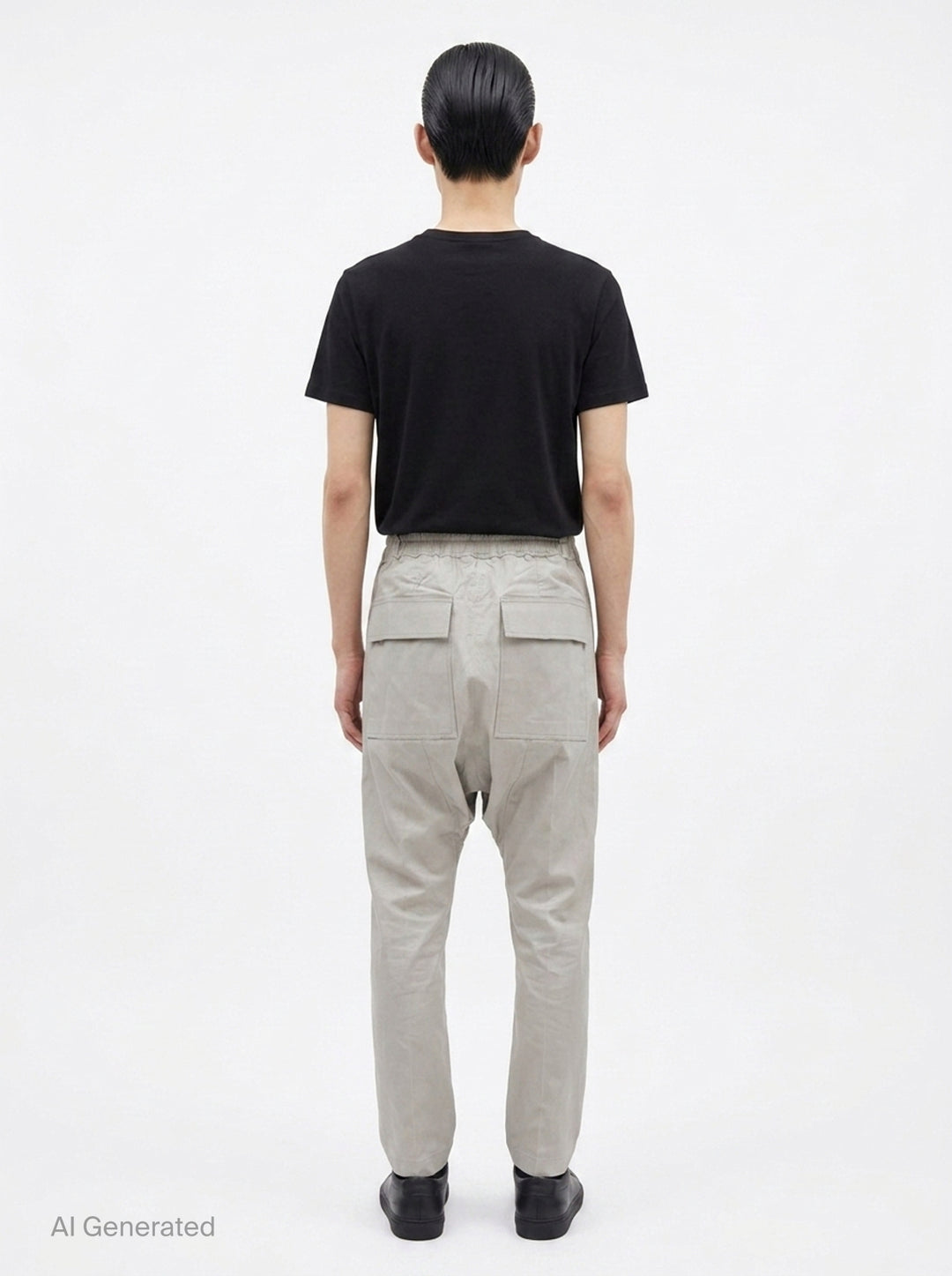 Drawstring Drop-Crotch Long Pants | Rick Owens | Club21 - back