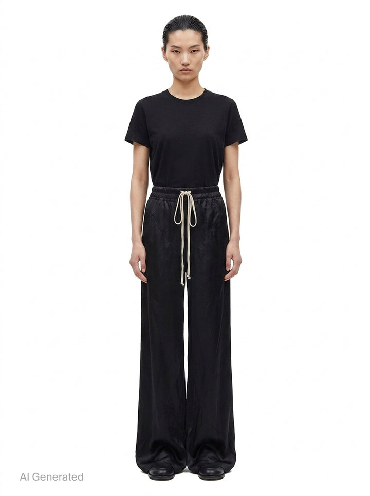 Drawstring Wide-Leg Pants | Rick Owens | Club21 - front