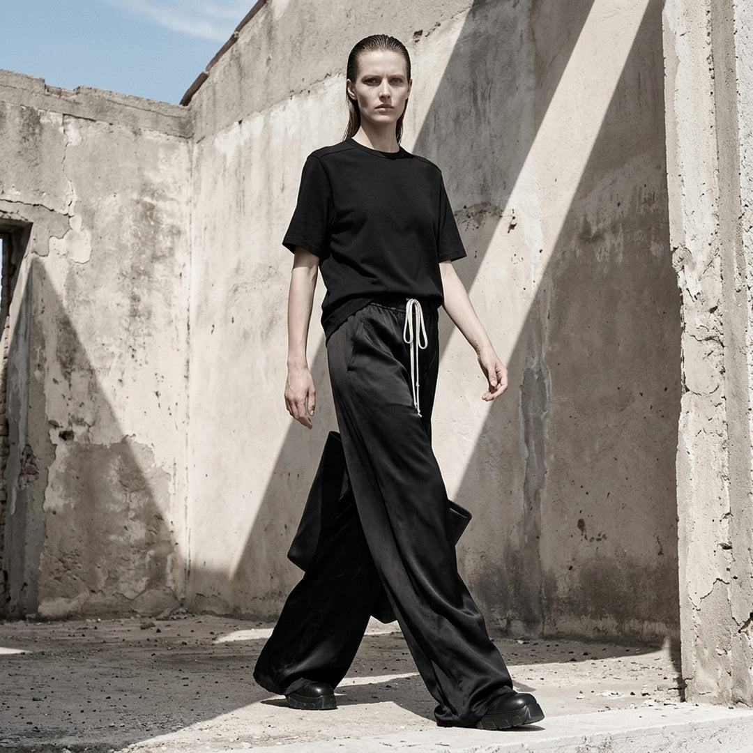 Drawstring Wide-Leg Pants | Rick Owens | Club21 - lifestyle