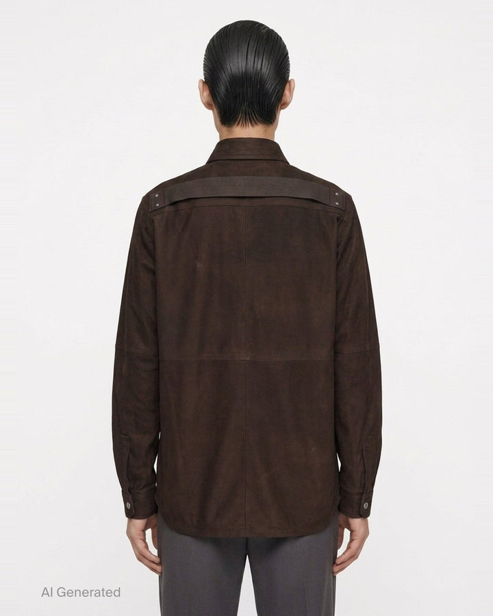 Feather Nappa Leather Outershirt | Rick Owens | Club21 - back