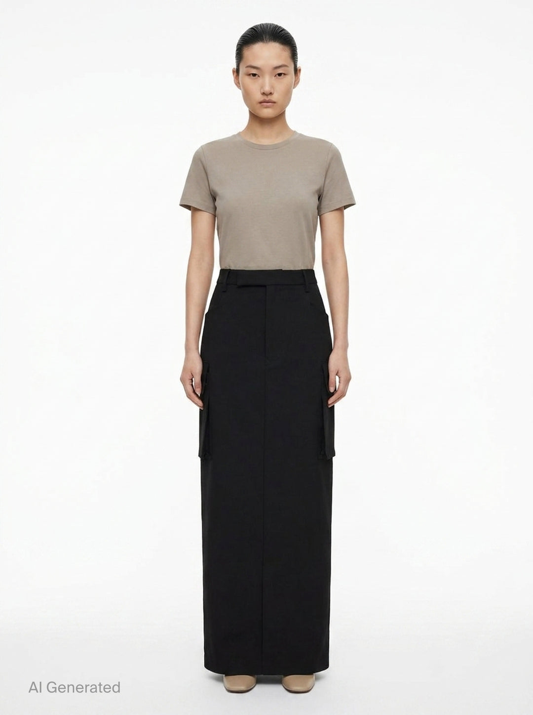 Firbanks Grain de Poudre Midi Skirt | Rick Owens | Club21 - front
