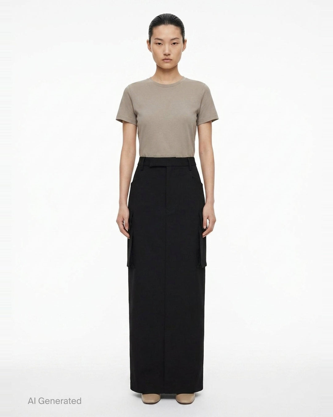 Firbanks Grain de Poudre Midi Skirt | Rick Owens | Club21 - front