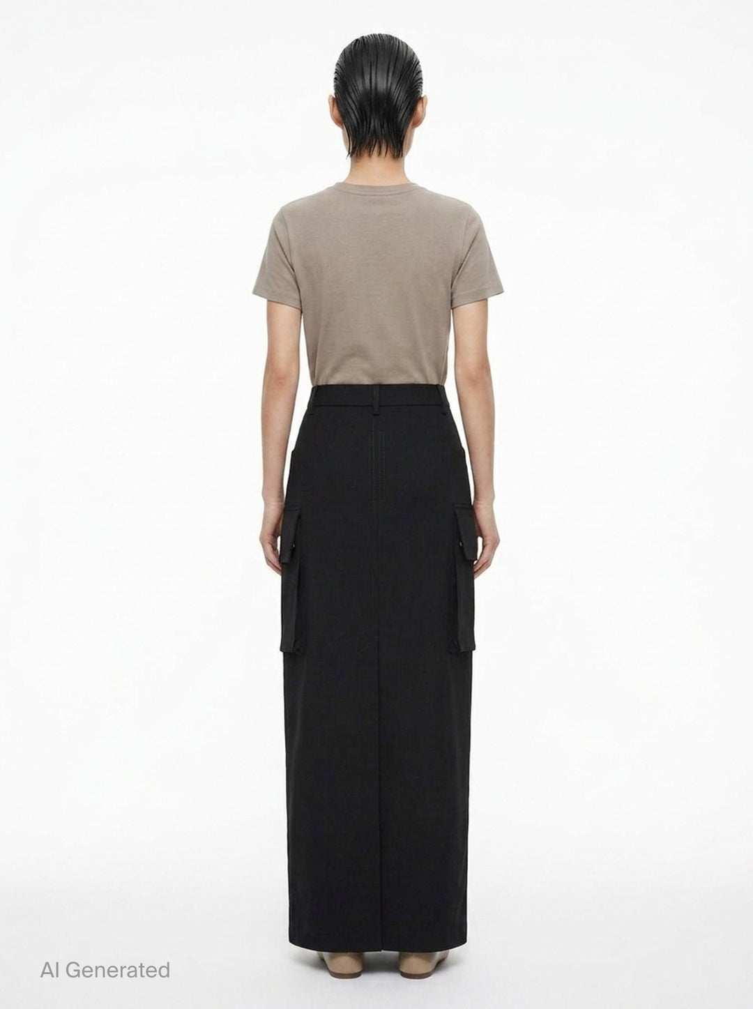 Firbanks Grain de Poudre Midi Skirt | Rick Owens | Club21 - back