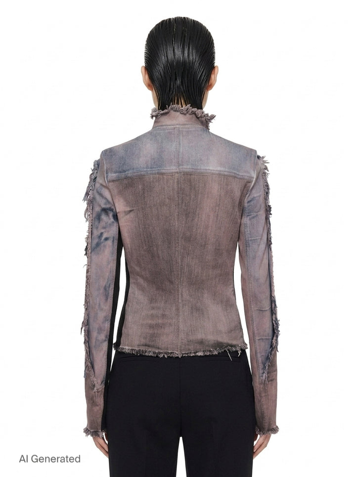 Gary Wash Stretch Denim Jacket | Rick Owens | Club21 - back