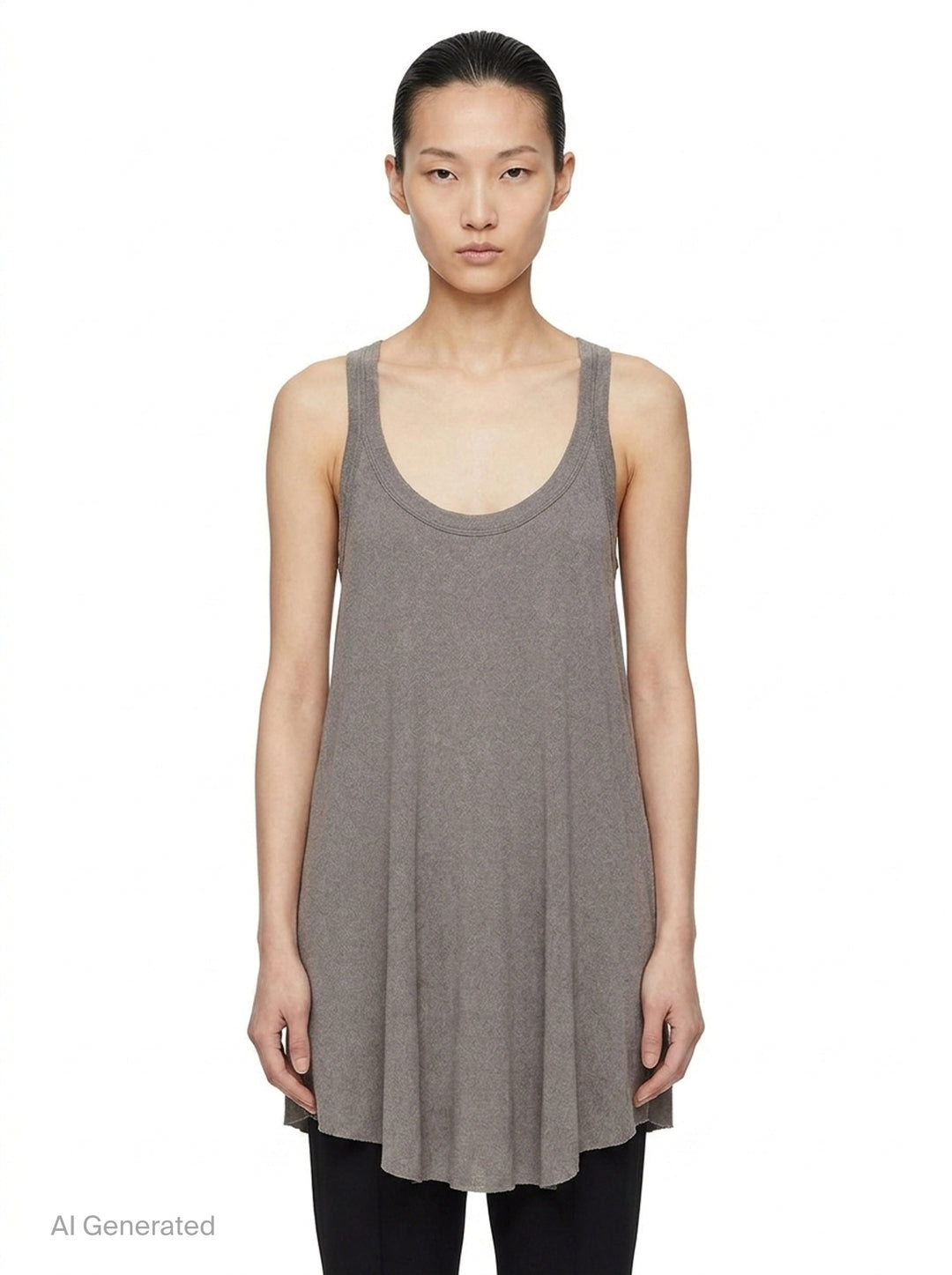 Gigi Rib Wool Silk Tank | Rick Owens | Club21 - front