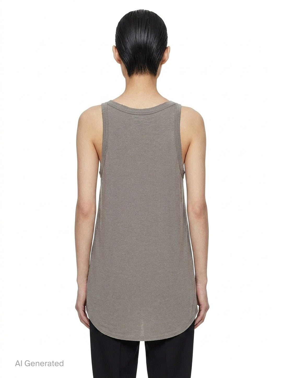 Gigi Rib Wool Silk Tank | Rick Owens | Club21 - back