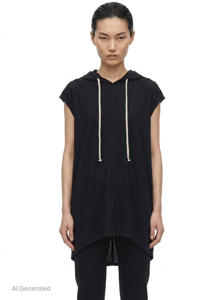 Heavy Cady Hoodie Dress | Rick Owens | Club21 - front