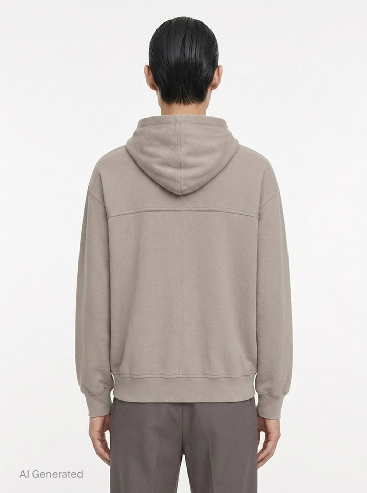 Heavy Jersey Zip Hoodie | Rick Owens | Club21 - back