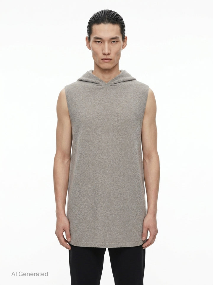 Hooded Knit Tank | Rick Owens | Club21 - front