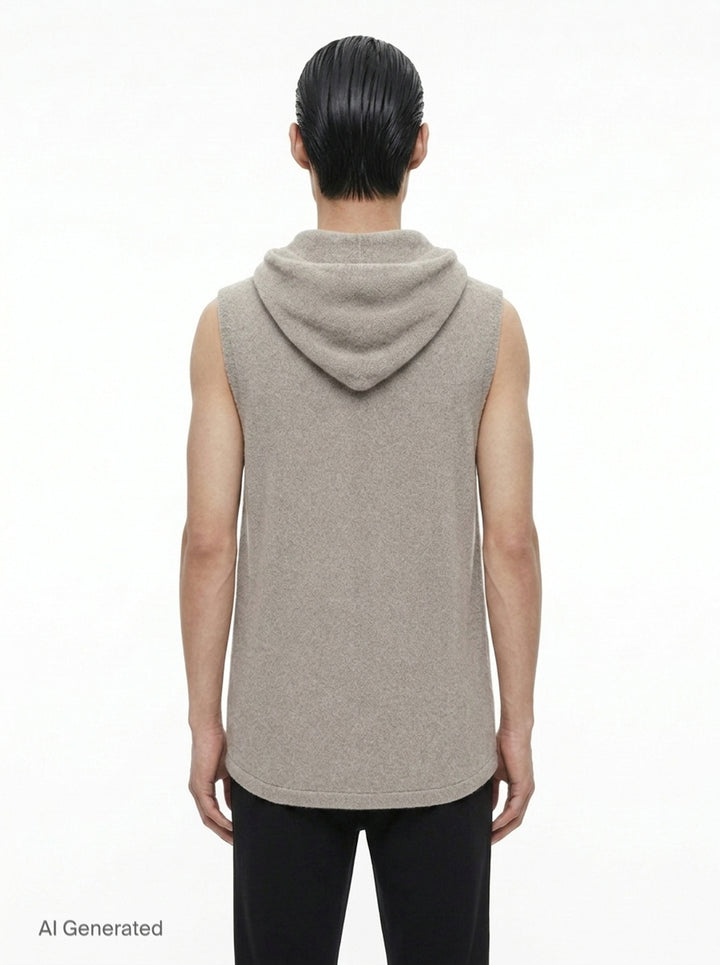 Hooded Knit Tank | Rick Owens | Club21 - back
