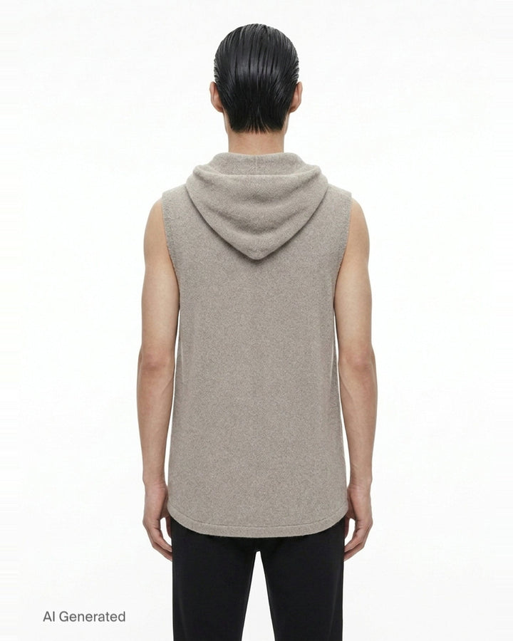 Hooded Knit Tank | Rick Owens | Club21 - back