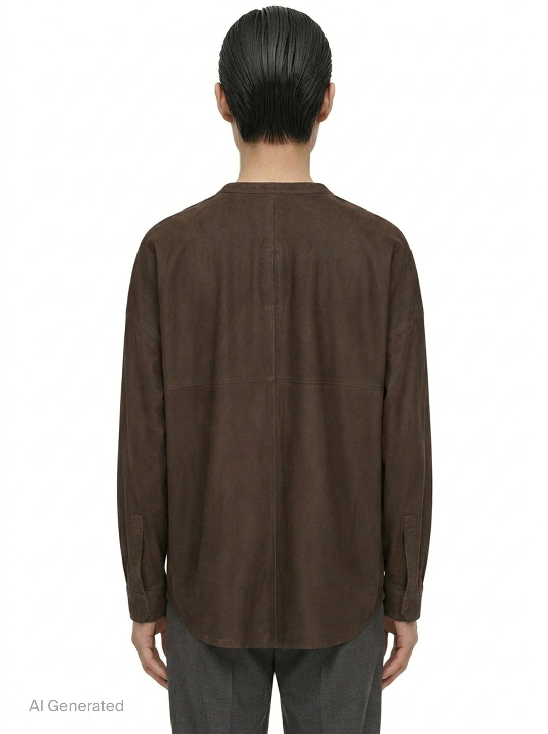 Larry Feather Nappa Shirt | Rick Owens | Club21 - back