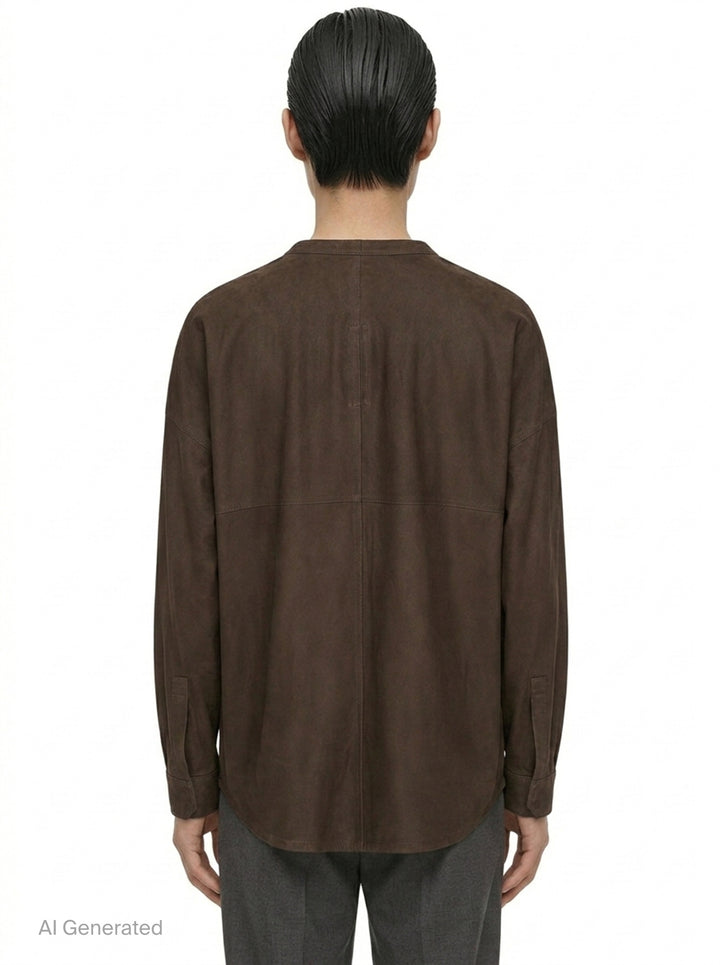 Larry Feather Nappa Shirt | Rick Owens | Club21 - back