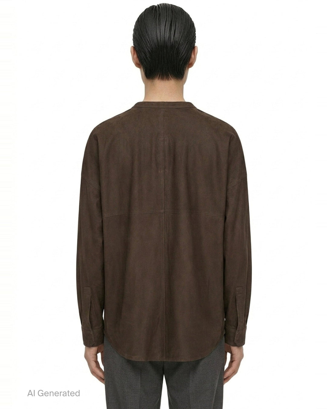 Larry Feather Nappa Shirt | Rick Owens | Club21 - back