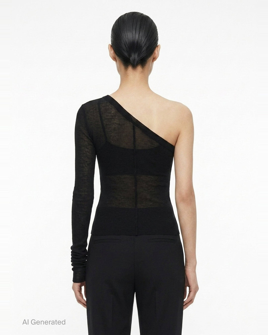 One Shoulder Knit Top | Rick Owens | Club21 - back