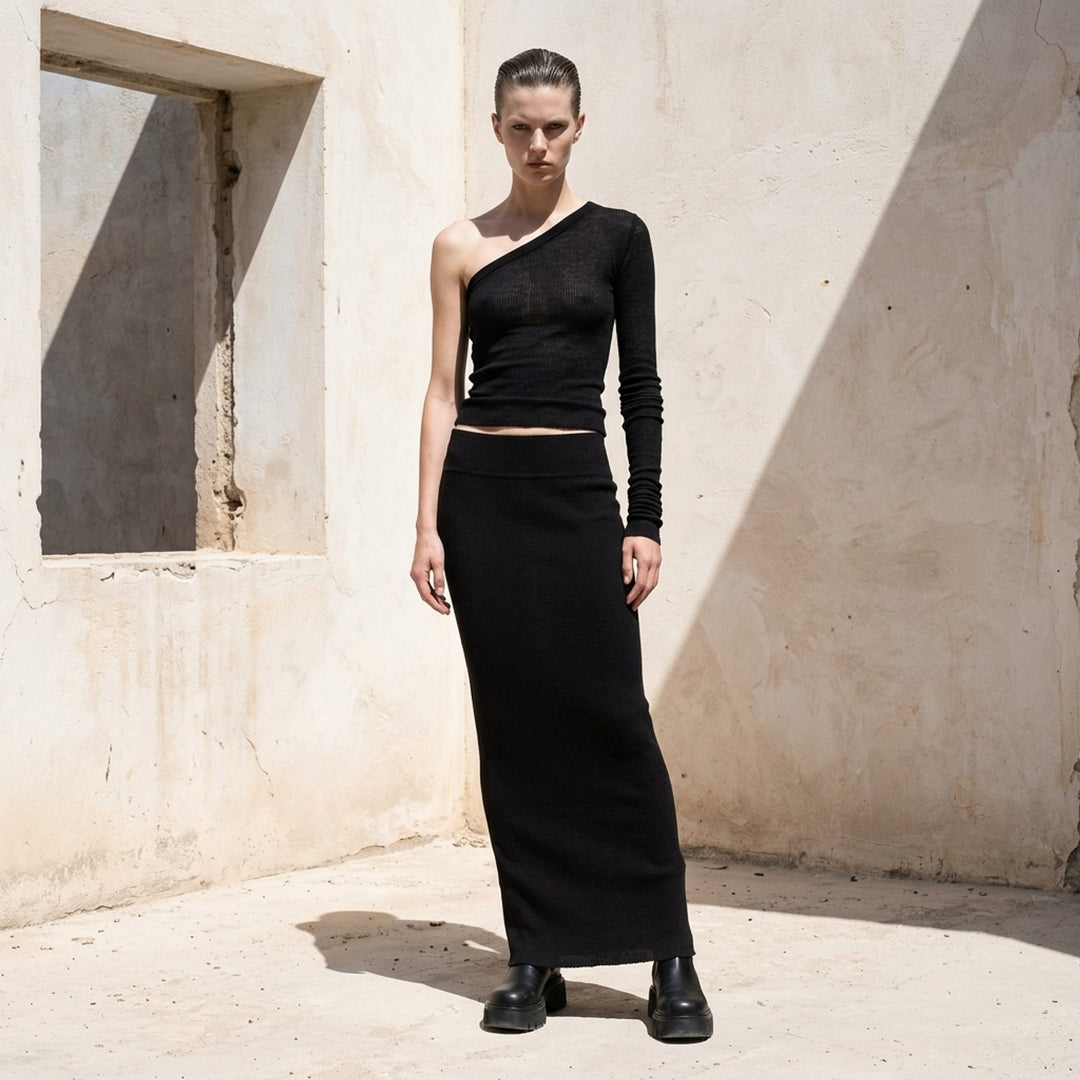 One Shoulder Knit Top | Rick Owens | Club21 - lifestyle