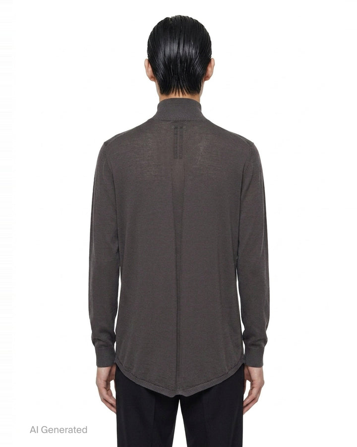Oversized Lightweight Turtleneck Sweater | Rick Owens | Club21 - back