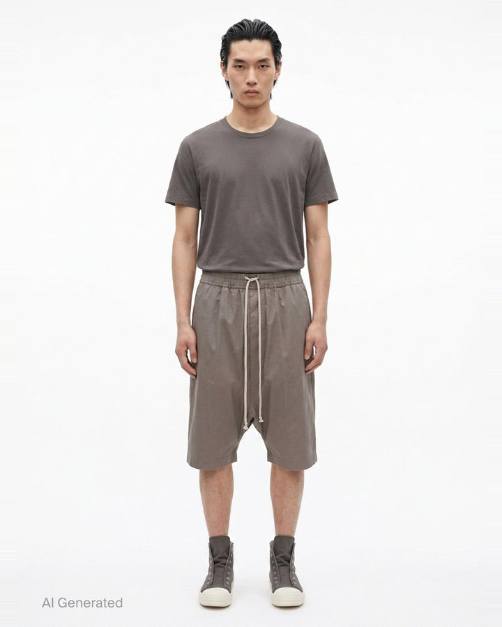 Pods Heavy Cady Shorts | Rick Owens | Club21 - front
