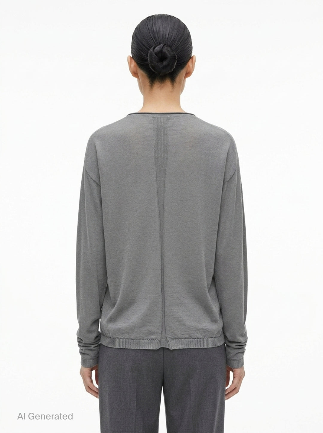 Slashed Oversized Lightweight Pull | Rick Owens | Club21 - back