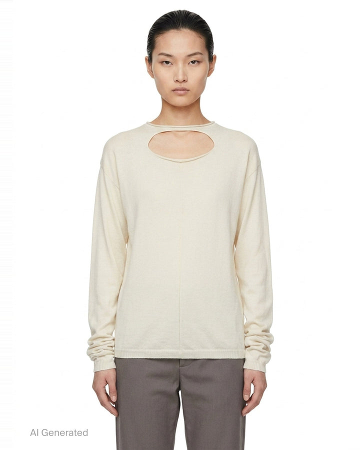 Slashed Pull Sweater | Rick Owens | Club21 - front