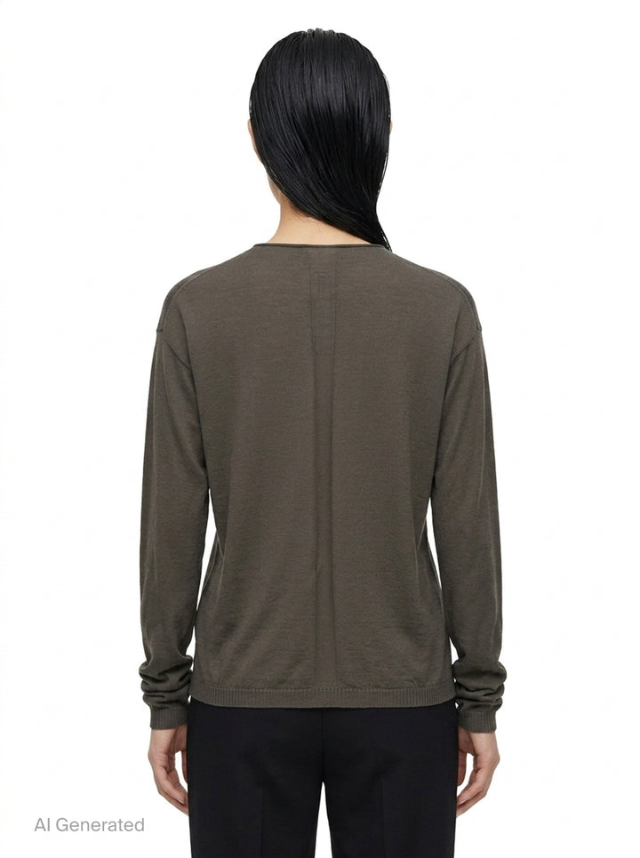 Slashed Pull Sweater | Rick Owens | Club21 - back
