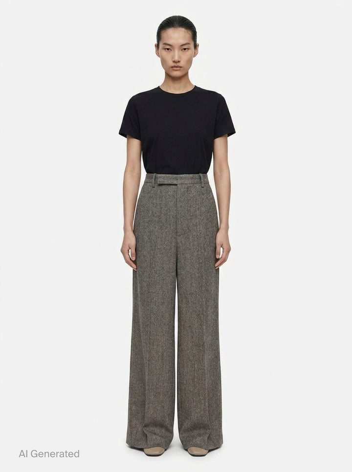 Wide Tailored Bishu Wool Pants | Rick Owens | Club21 - front