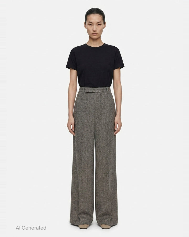 Wide Tailored Bishu Wool Pants | Rick Owens | Club21 - front
