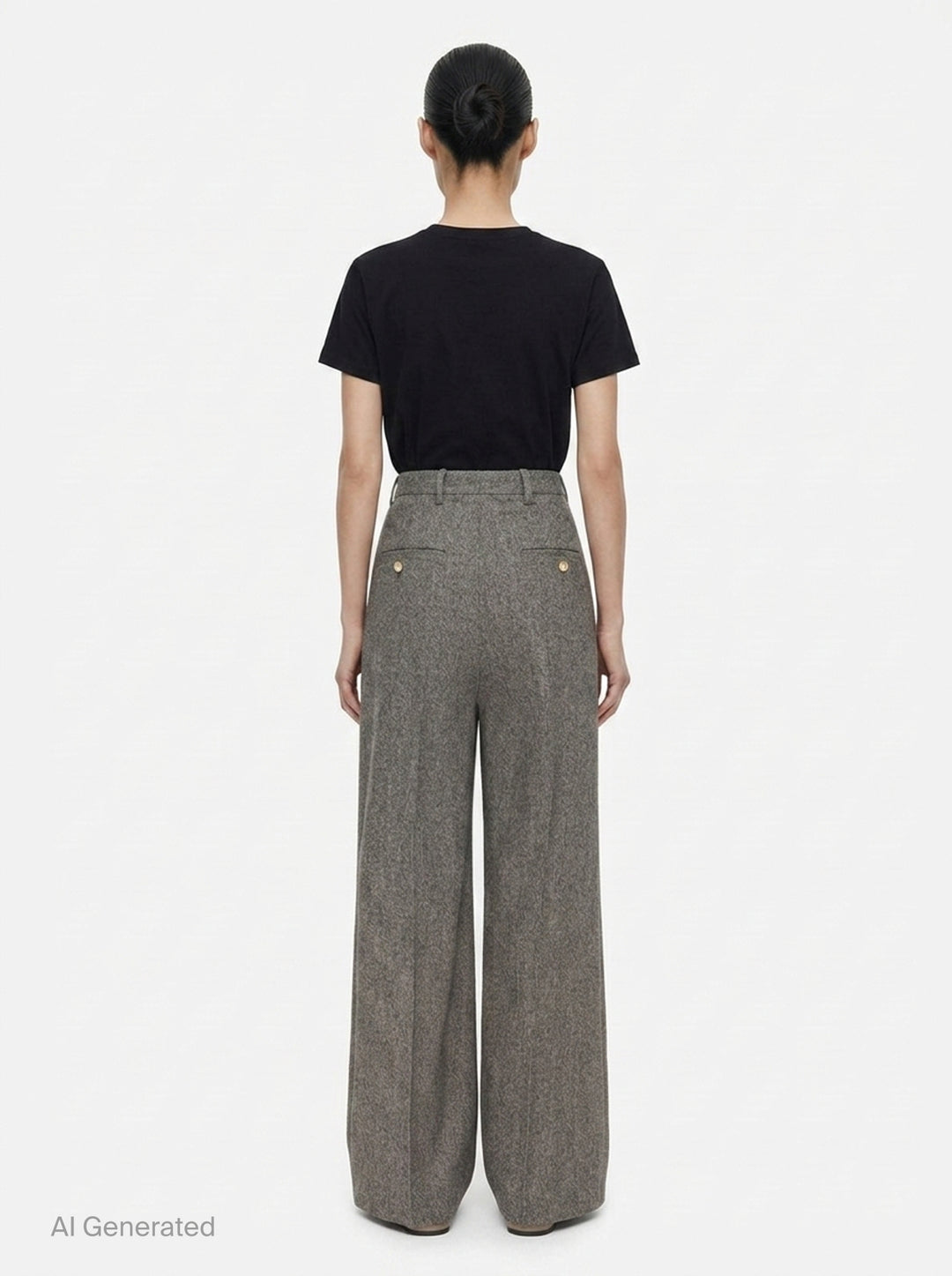 Wide Tailored Bishu Wool Pants | Rick Owens | Club21 - back