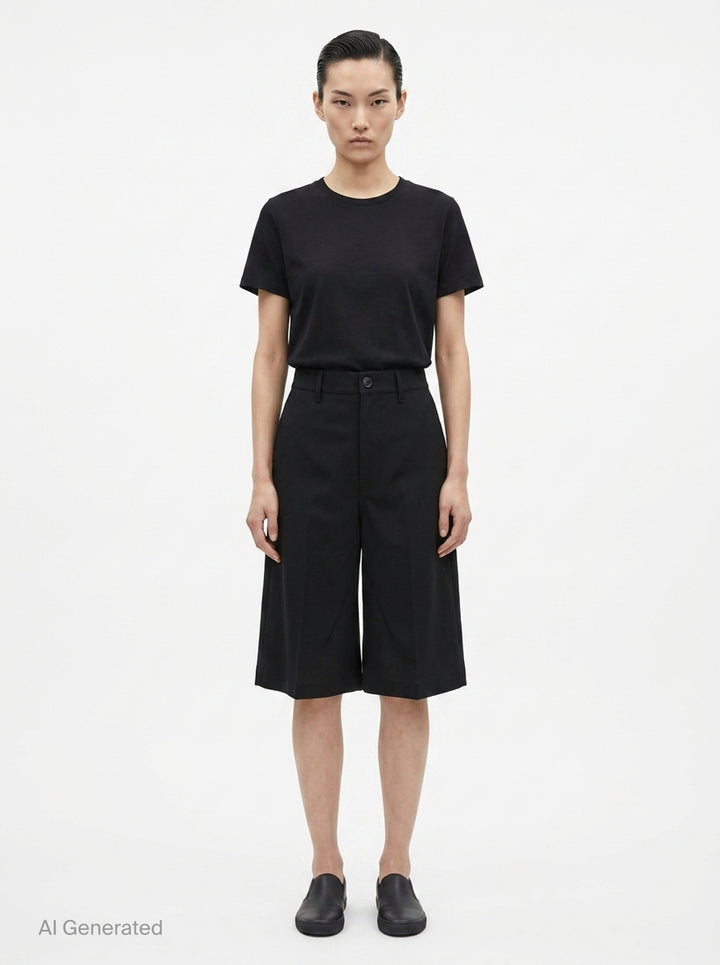 Work Twisted Wool Shorts | Rick Owens | Club21 - front
