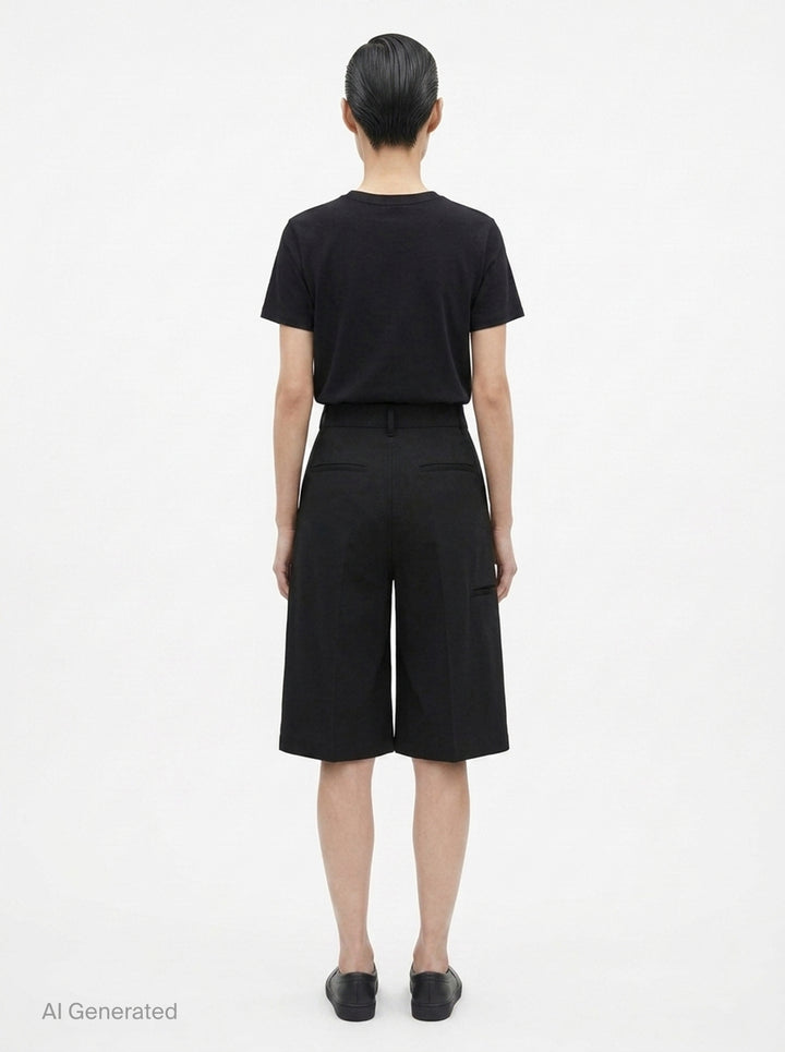 Work Twisted Wool Shorts | Rick Owens | Club21 - back