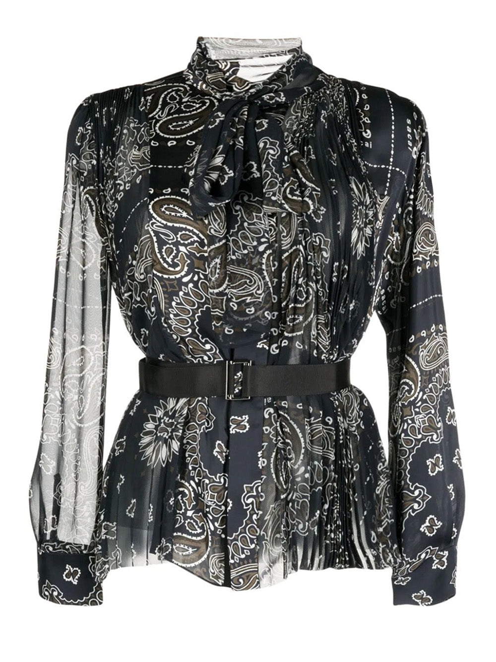 sacai-Bandana-Print-Blouse-Navy-1