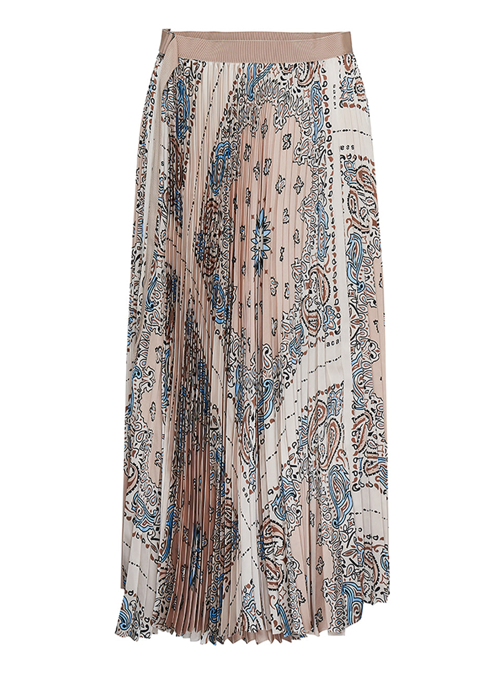 sacai Bandana Print Skirt Beige 1