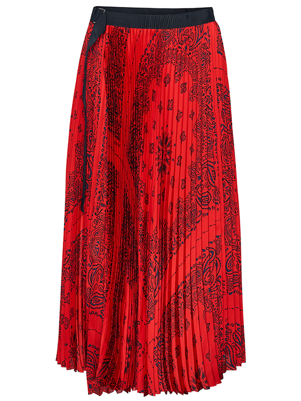 sacai-Bandana-Print-Skirt-Red-1