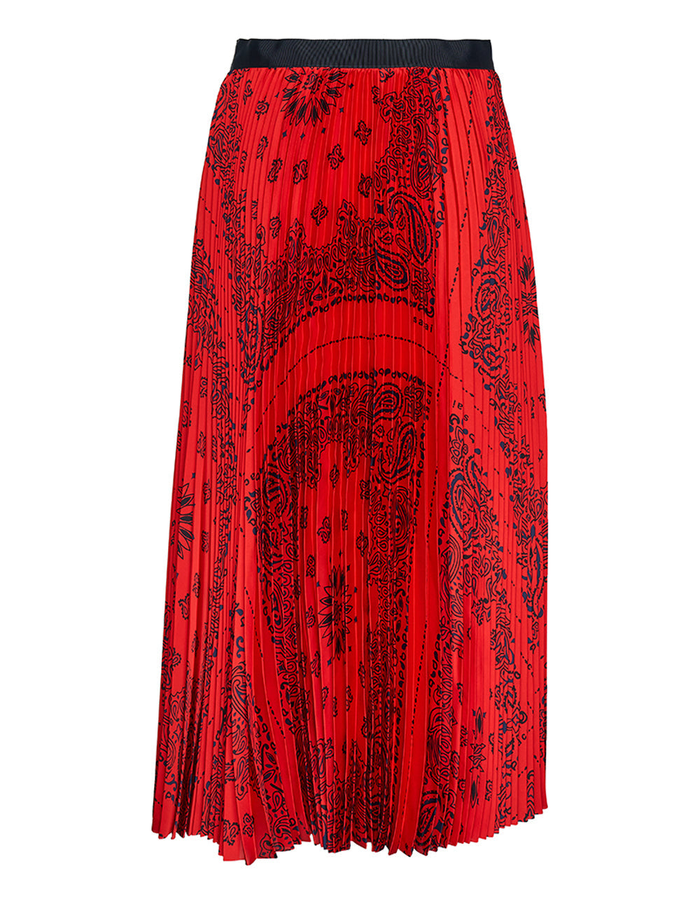 sacai Bandana Print Skirt Red 2