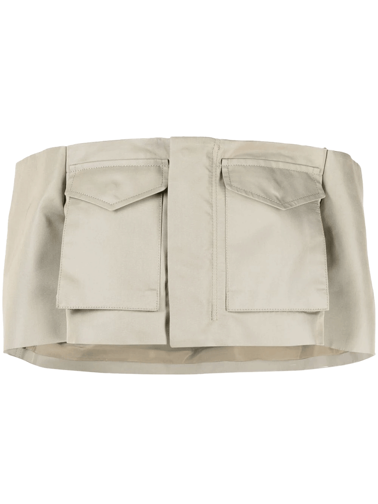 Cotton Gabardine Bustier – Club21.com