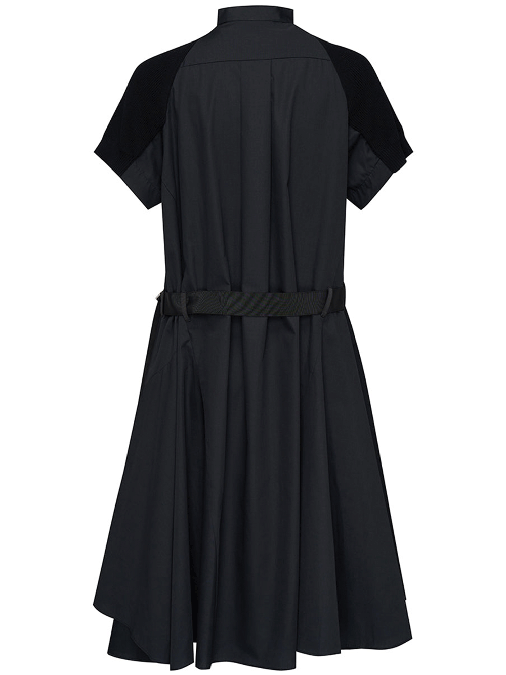sacai-Cotton-Knit-Dress-Black-2