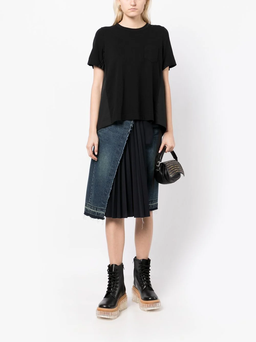 sacai-Cotton-T-Shirt-Black-2