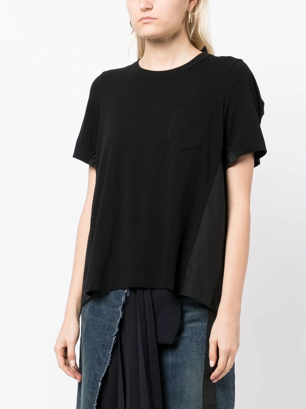 sacai-Cotton-T-Shirt-Black-3