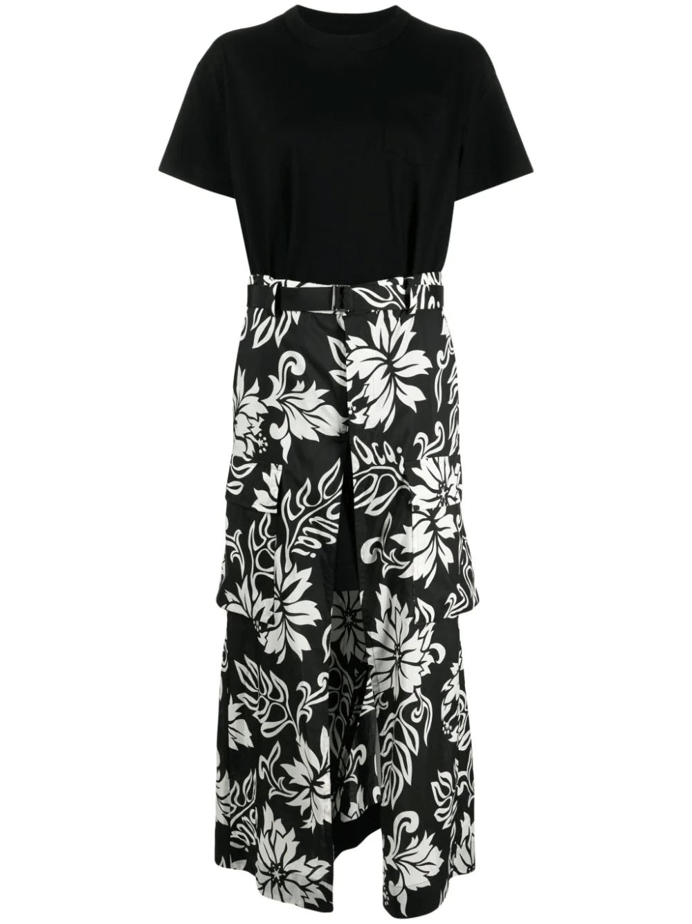 sacai-Floral-Print-Cotton-Jersey-Dress-Black-1
